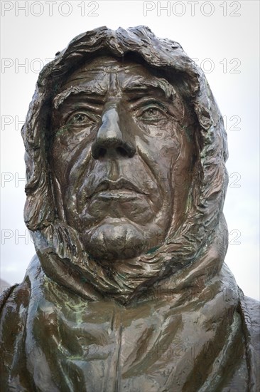 Bust of the Norwegian polar explorer Roald Amundsen