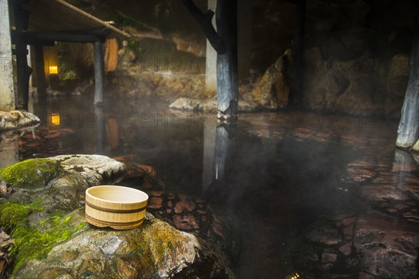 Water bowl in the Kurokawa onsen