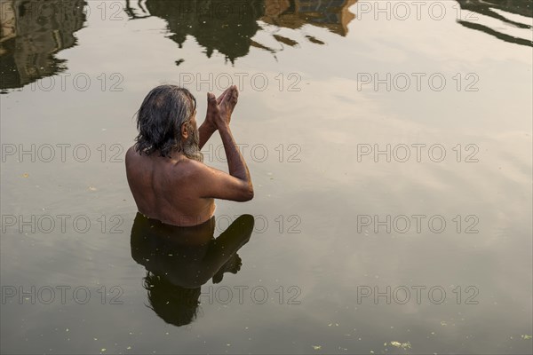 A man is praying