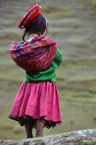 Girl wearing traditional costume