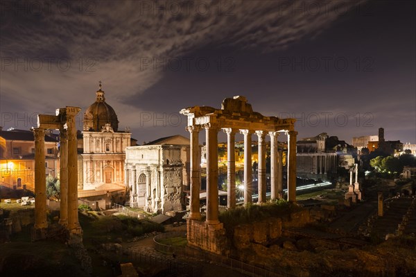 Roman Forum with the Temple of Vespasian