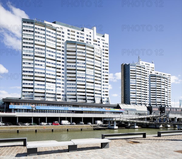 Columbus Center shopping center and residential building