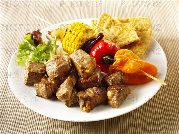 BBQ beef kebabs