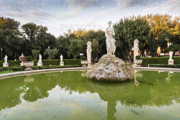 Venus fountain in the park of Villa Borghese