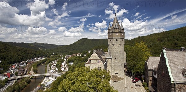 Burg Altena Castle with the Lenne River