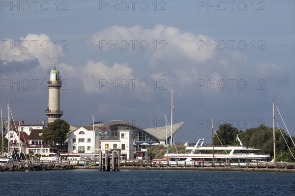 Townscape with a lighthouse