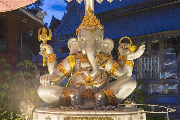 Ganesha statue outside Wat Sri Suphan Temple