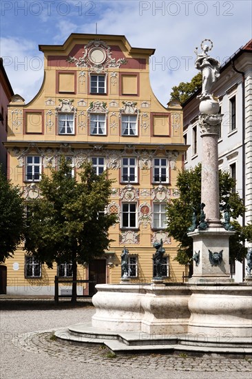 Thurn- und Taxishaus building with rococo facade