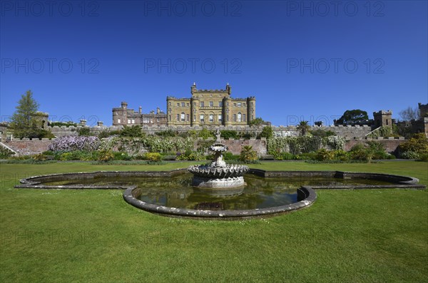 Fountain in the park of Culzean Castle