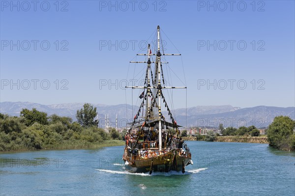 Excursion boat on the Manavgat River