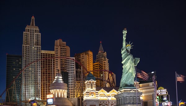 New York New York Hotel and Casino by Night