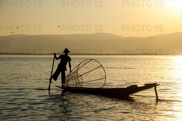 Fisherman in the evening light