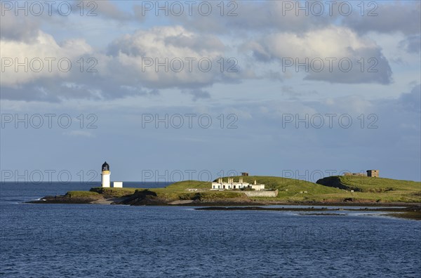 Lighthouse at the harbor entrance of Stornoway