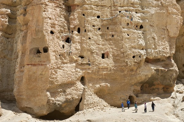 Hikers in the Jhong-caves