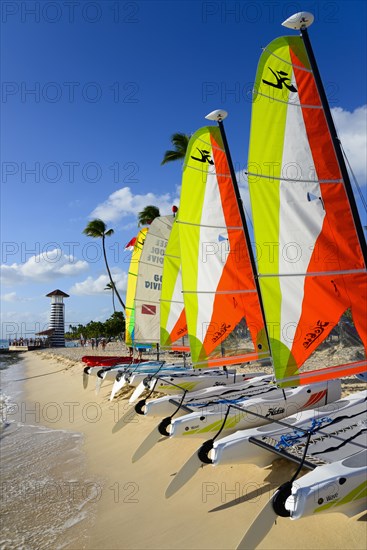 Catamarans on the beach Dominicus