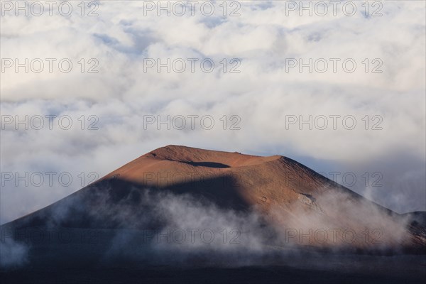 Crater in the fog