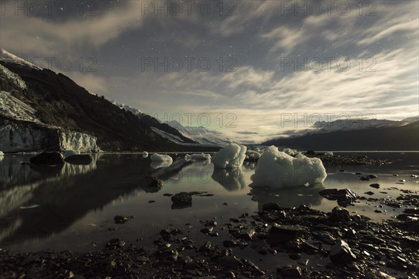 Aurora borealis over College Fjord