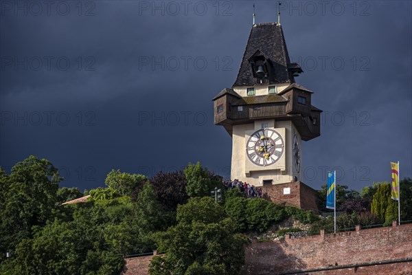 Clock tower on Schlossberg hill