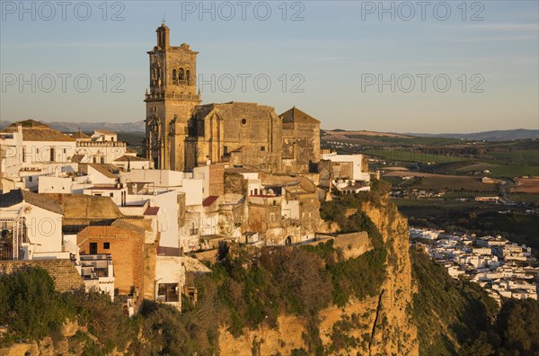 San Pedro church on a limestone crack