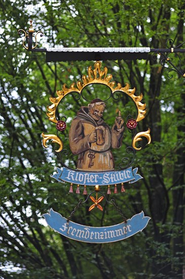 Hanging shop sign of the Kloster-Stuble
