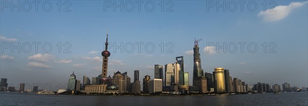 Pudong skyline with Oriental Pearl Tower