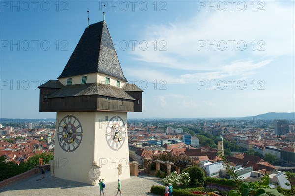 Clock tower on Schlossberg or Castle Hill