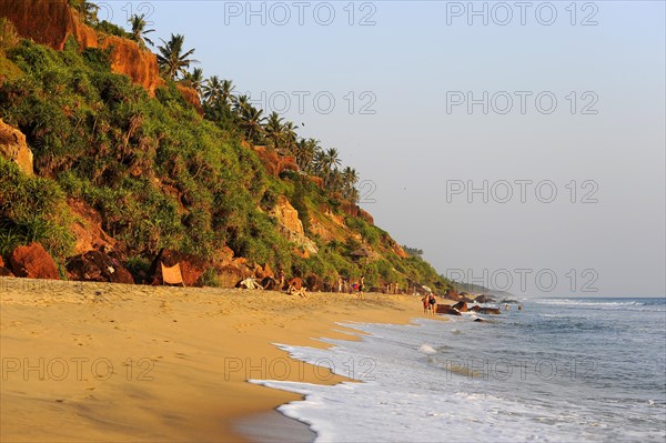 Beach with red cliffs