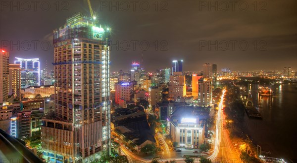 Skyline with Saigon River