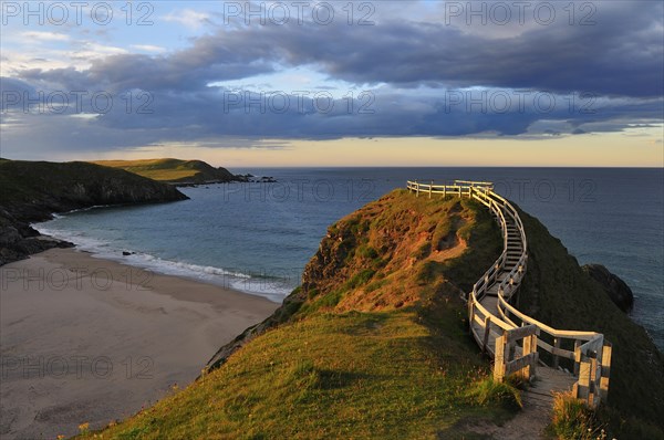 Viewpoint overlooking the beach of Sango Bay