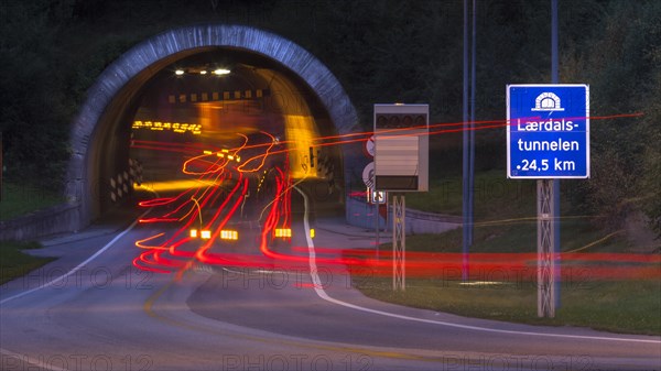 Entrance portal of Laerdalstunnelen tunnel