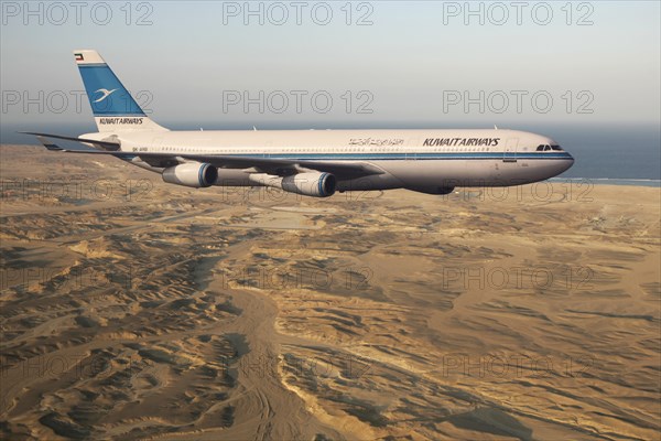 Kuwait Airways Airbus A340-313 in flight