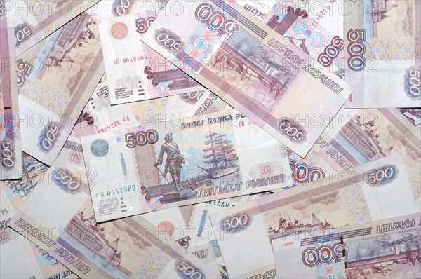 500 Russian ruble banknotes
