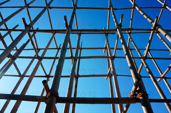 Bamboo scaffolding