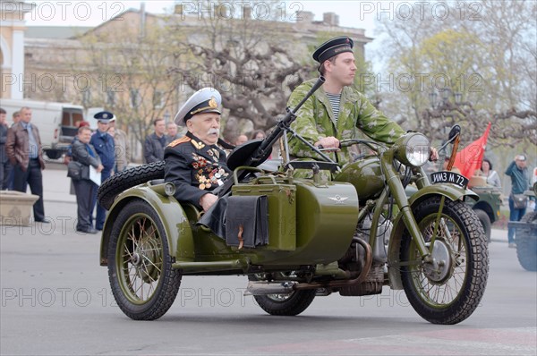 Parade commemorating the liberation of Odessa from the Nazis
