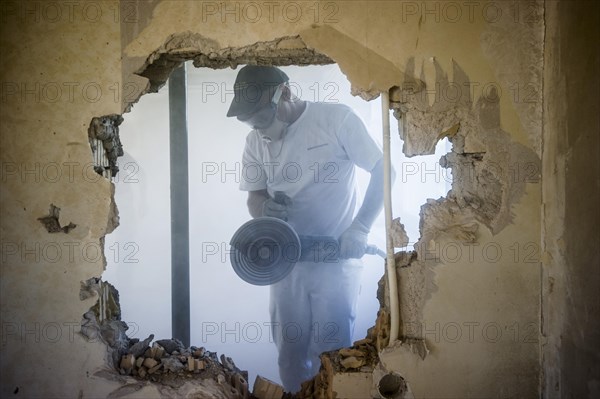 Craftsman during the substantial refurbishment of a building