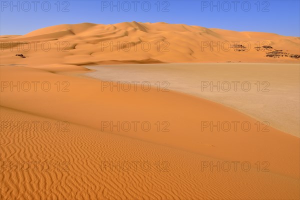 Sand dunes and playa