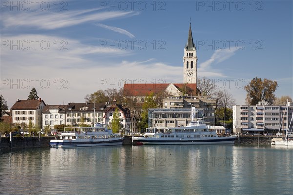 Townscape with harbor