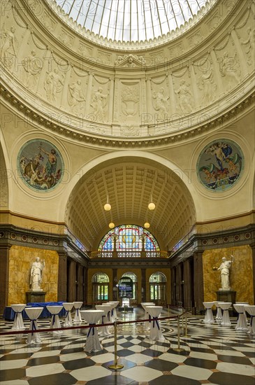 The foyer of the Wiesbaden Kurhaus spa house with casino