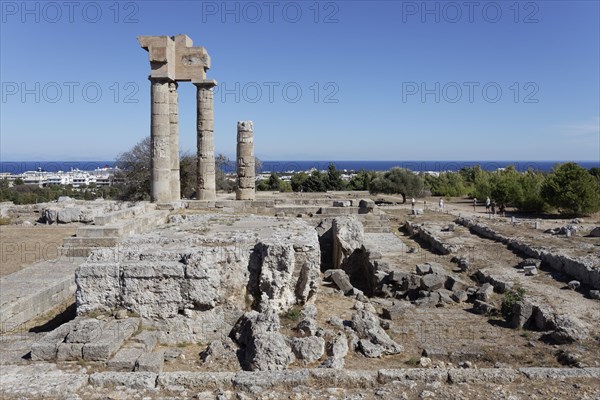 Remains of columns of the Temple of Apollo