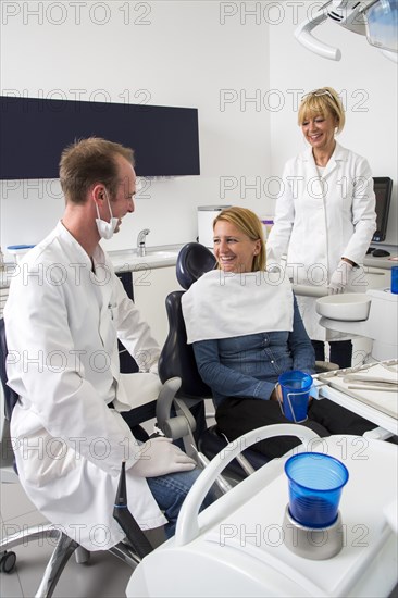 Woman at the dentist