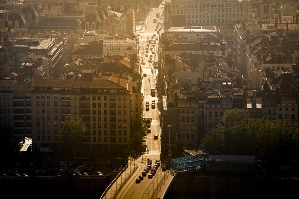 View of Lyon from Basilica Notre-Dame de Fourviere