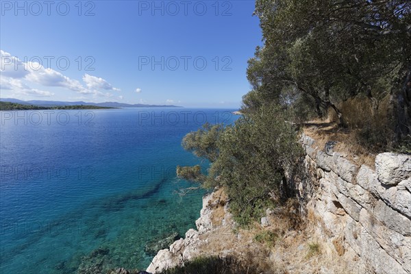 Walls of the ancient city Kedreia on Sedir island