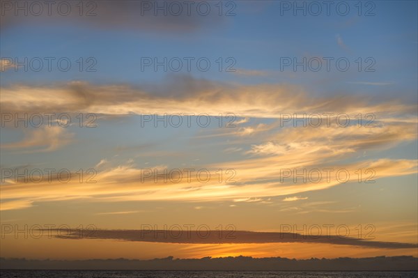 Sunset over Bartolome Island