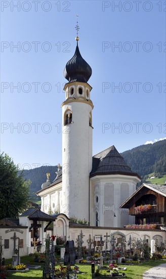 Baroque parish church St. Michael with cemetery