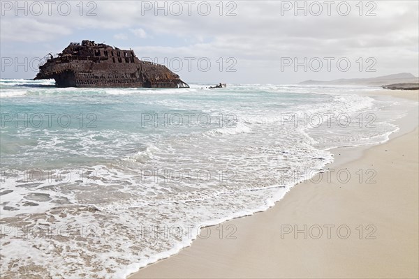 The shipwreck of the Spanish freighter Cabo Santa Maria