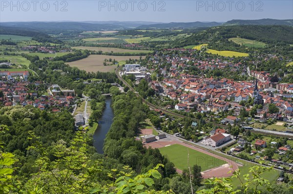 View of the town of Kahla