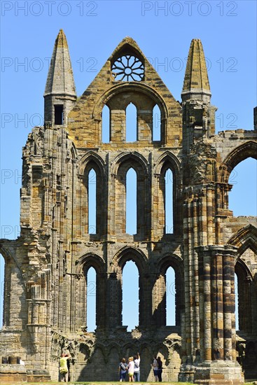 The ruins of Whitby Abbey that inspired Bram Stoker to his masterpiece 'Dracula'