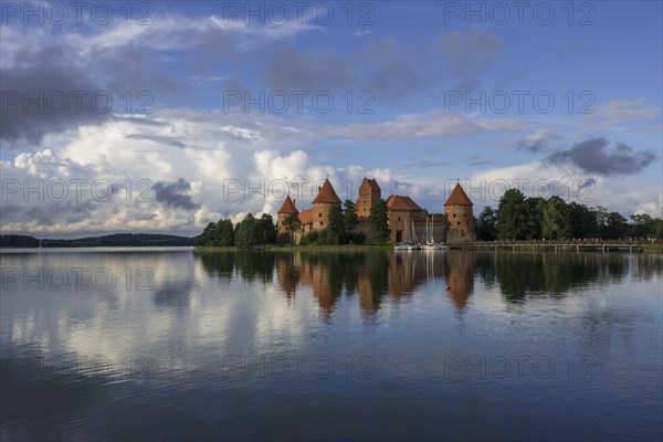 Trakai Island Castle in Lake Galve