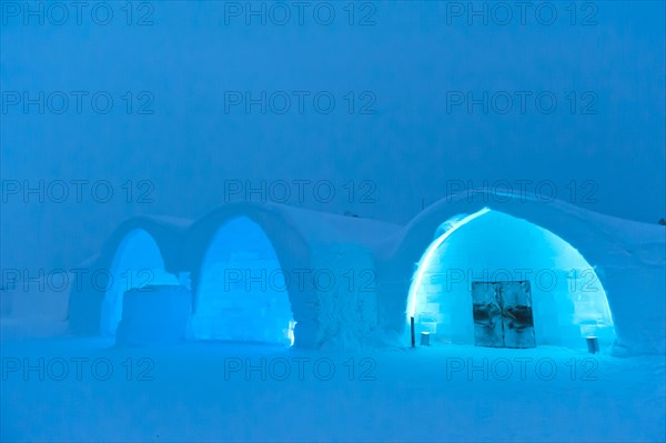 Entrance into the Ice Hotel in Jukkasjarvi