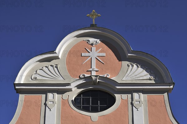 Pediment of the monastery church of St. Joseph